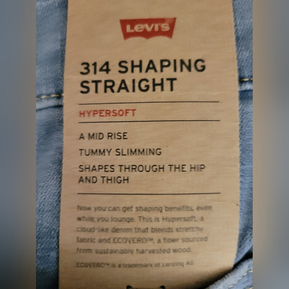 NEW NWT Levis 314 Shaping Straight-Size W27/L30 - Picture 4 of 10